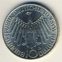 NSZK 1972D 10M Ag "Strahlenspirale (in Deutschland)" T:2