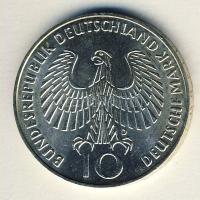 NSZK 1972D 10M Ag "Flamme" T:2