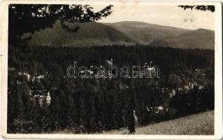 1942 Borszék, Borsec; látkép. Heiter György udvari fényképész felvétele és kiadása / general view (fl)