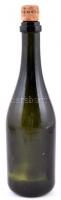 Régi Törley fújt, vésett pezsgősüveg, modern dugóval 33,5 cm