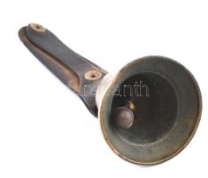 Bronz csengő bőr fogóval 16 cm