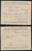 cca 1937 Fried Anna kézimunka- és gyermekruhaüzlete és Fried Margit fehérneműszalonja, Kaposvár, 2 db kézzel írt jegyzék fejléces papíron, hajtásnyommal