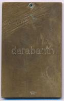 1943. "A Horthy csúcson állított kereszt munkatúrájának emlékére" Br plakett, hátoldalon &...