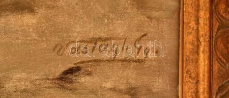 Vastagh György (1834-1922): Fiú korsóval. Olaj, vászon, jelzett, dublírozott. Kissé sérült fa keretb...