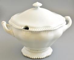 Rosenthal fehér mázas porcelán levesestál, jelzett, hibátlan, m: 28 cm, d: 25,5 cm