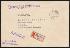 1957 Doleschall Frigyes dr. (1897-1964) egészségügyi miniszter saját kézzel aláírt kinevezése Dr. Hu...