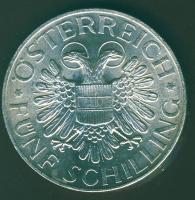 Ausztria 1935. 5Sch Ag "Madonna" T:1/2+