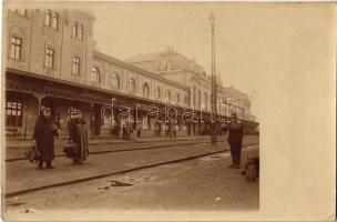 1916 Arad, vasútállomás / Bahnhof / railway station. photo