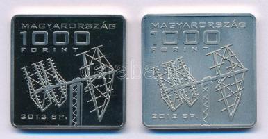 2012. 1000Ft Cu-Ni "MASAT-1, az első magyar műhold" (2xklf) T:PP,BU