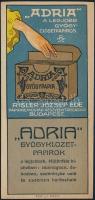 cca 1910 Adria gyógyklozetpapír számolócédula