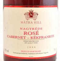 1998 Mátra Hill - Nagyrédei cabernet - kékfrankos rosé, 0,75l