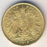 Ausztria 1912. 10K Au 3,38g T:1-/2+