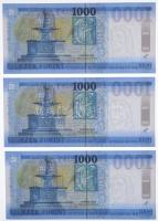 2017. 1000Ft "DB" (3x) sorszámkövetők T:I
