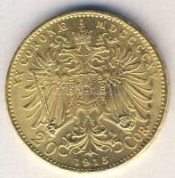 Ausztria 1916. 20K Au 6,775g T:1-/2+