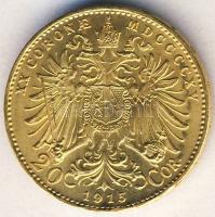 Ausztria 1916. 20K Au 6,775g T:1-/2+