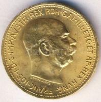 Ausztria 1916. 20K Au 6,775g T:1-/2+