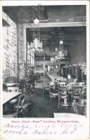 1915 Marosvásárhely, Targu Mures; Stausz József "Royal" kávéháza, belső / cafe interior  (EK)