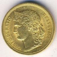 Svájc 1883. 20Fr Au 6,452g T:2