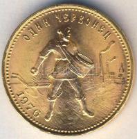 Oroszország 1976. 10R (Cservonyec) Au 8,6026g T:2+
