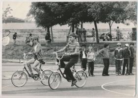 cca 1970-1980 Ifjúsági sportnapok, XIV. Sporttábor, fotó feliratozva, 24×16 cm