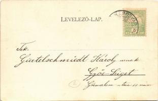 1902 Kaposvár, Templom tér, Lampl Rudolf és Hompola Emilia üzlete, könyvkereskedés. Fenyvesi Béla ki...