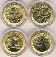 Ausztria 2000. 500Sch Au 10g + 2001. 5000Sch Au 10g + 2002. 50€ Au 10g + 50€ Au ...