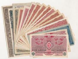 1915-1920. 1K-100K (17db, 8xklf) T:I--III közte szép papír