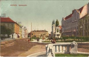 Sopron, Széchenyi tér és szobor (Rb)
