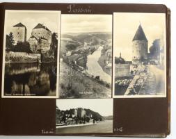 1928 Németországi és ausztriai utazások 122 db fotó és fotólap albumban / Yourneys in Germany and Austria 122 photos and postcards in album