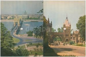 5 db MODERN Colorvox hanglemez képeslap: Budapest / 5 modern Colorvox record postcards: Budapest