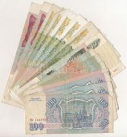 Oroszország 1993. 100R-5000R (14db, 5xklf) + 1997. 10R T:III Russia 1993. 100 Rubles - 5000 Rubles (14pcs, 5xdiff) + 1997. 10 Rubles C:F