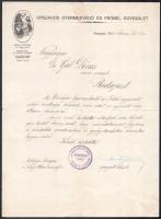 1909-1933 4 db egyesületi levél (Országos Gyermekvédő, Budapesti Leányegy., M. Kir. Áll. Gyermekmenhely, stb.)