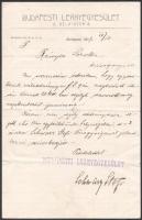 1909-1933 4 db egyesületi levél (Országos Gyermekvédő, Budapesti Leányegy., M. Kir. Áll. Gyermekmenh...