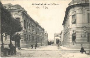 1912 Székesfehérvár, Petőfi utca, posta. Robitsek Sándor kiadása
