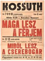 1944 Rákosszentmihály Kossuth mozgó mozi plakátja. 30x41 cm