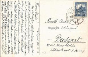 1932 Szívfájdalom / Children art postcard, heartbreak. WSSB 8457. s: John Wills + "NAGYKANIZSA ...