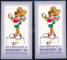 1998 Olympiafila 2 db levélzáró füzet