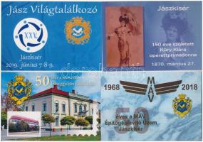 5 db MODERN használatlan magyar képeslap: Jászkisér 2017-2020 / 5 modern Hungarian postcards from 2017-2020: Jászkisér