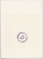 Joseph Kádár (1936-2019): Hommage a Le Corbusier, 1987. Szitanyomat, papír, jelzett, művészpéldány E...