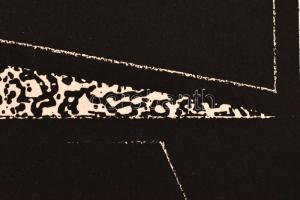 Joseph Kádár (1936-2019): Hommage a Le Corbusier, 1987. Szitanyomat, papír, jelzett, művészpéldány E...