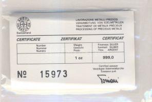 Svájc DN "Philswiss Club" 1oz (31,103g) Ag tömb T:PP Vákumcsomagolásban, tanúsítvánnyal!