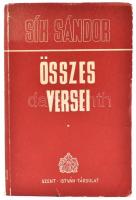 Sík Sándor összes versei. Aláírt. Bp., 1941. SZIT. kiadói papírkötésben.