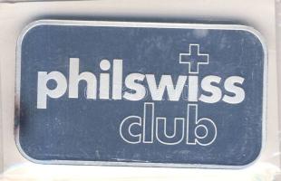 Svájc DN "Philswiss Club" 1oz (31,103g) Ag tömb T:PP Vákumcsomagolásban, tanúsítvánnyal!