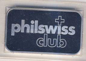 Svájc DN "Philswiss Club" 1oz (31,103g) Ag tömb T:PP Vákumcsomagolásban, tanúsítvánnyal!