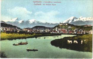 Ljubljana, Laibach; Steiner Alpen / Kamniskimi planinami