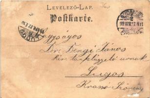 Künstler-Postkarte der Meggendorfer Blätter Nr. 15. / Tyrolean folklore. Art Nouveau, litho (Rb)