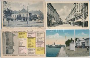 14 db RÉGI magyar város képeslap / 14 pre-1945 Hungarian town-view postcards