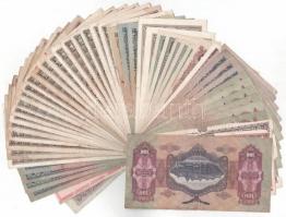 50db-os vegyes magyar pengő bankjegy tétel T:III,III- szakadás