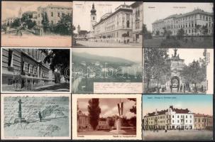 Kb. 100 db RÉGI történelmi magyar város képeslap / Cca. 100 pre-1945 town-view postcards from the Kingdom of Hungary