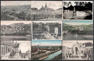 Kb. 100 db RÉGI történelmi magyar város képeslap / Cca. 100 pre-1945 town-view postcards from the Ki...